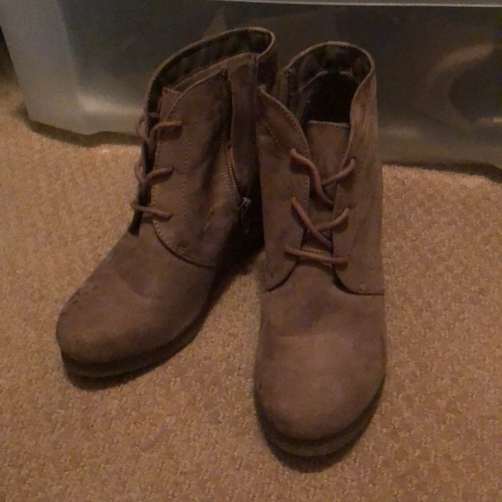 Merona wedge booties